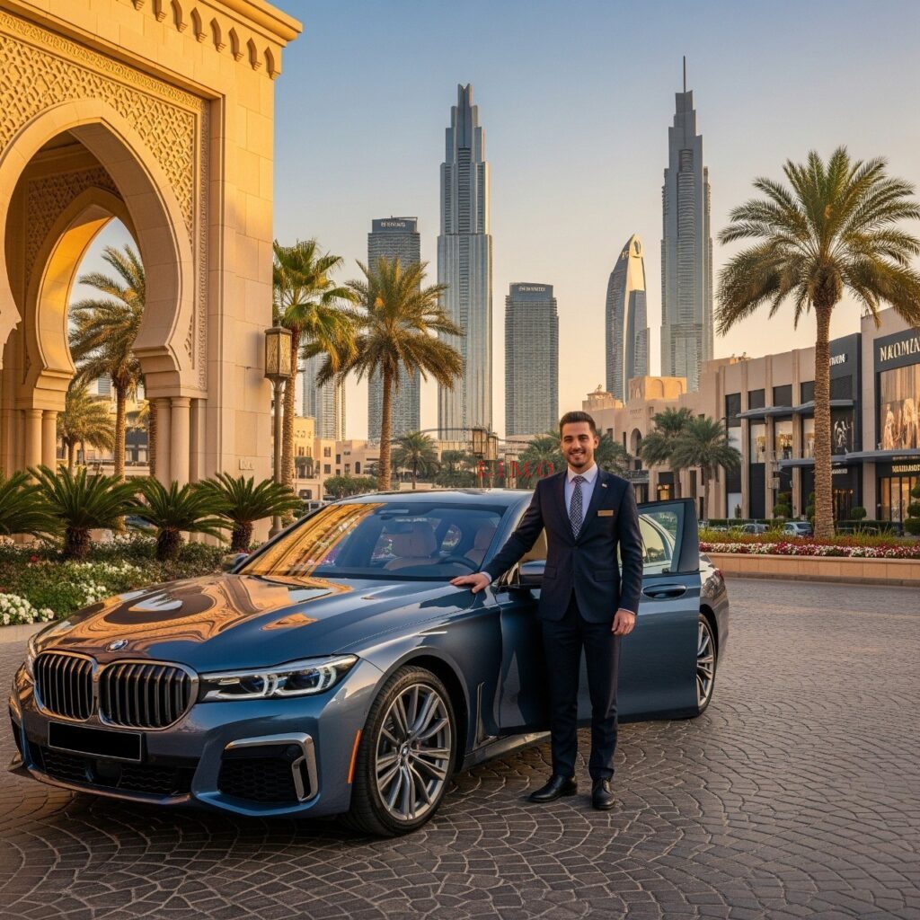 BMW 735i 2025 with a chauffeur