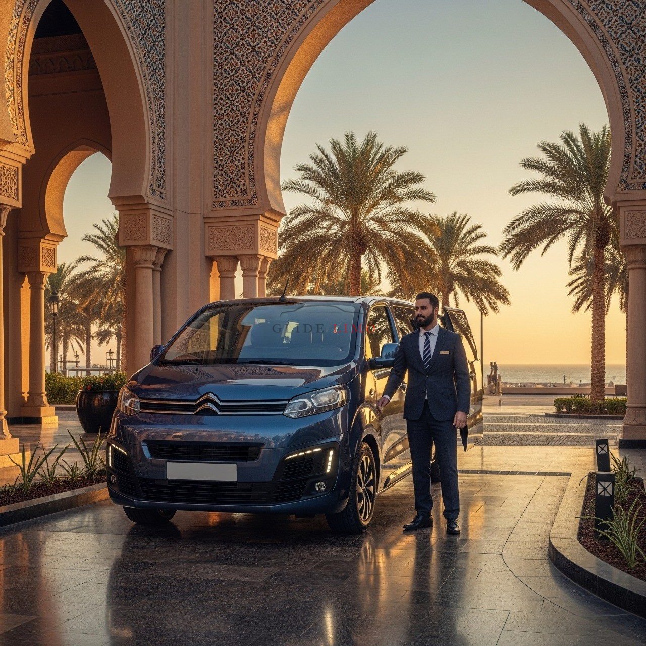 Citroen SpaceTourer 2025 with driver in dubai by glidelimo