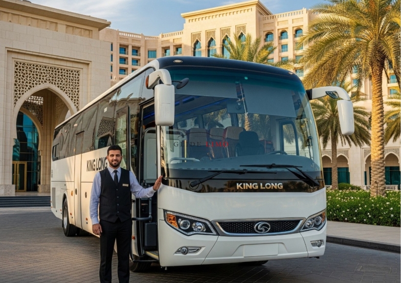 King Long 54 Seater 2025 with driver in dubai