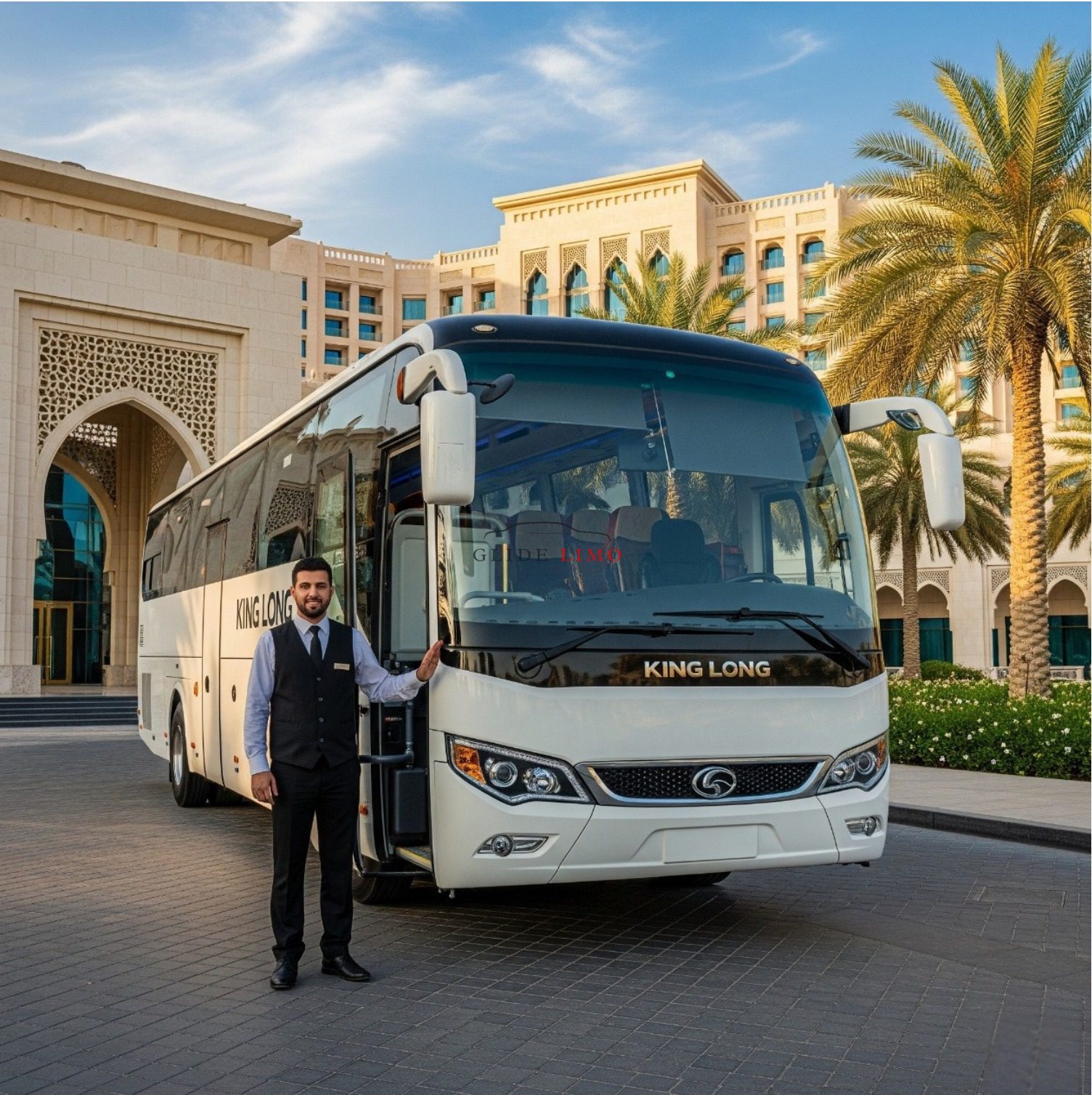 King Long 54 Seater 2025 with driver in dubai