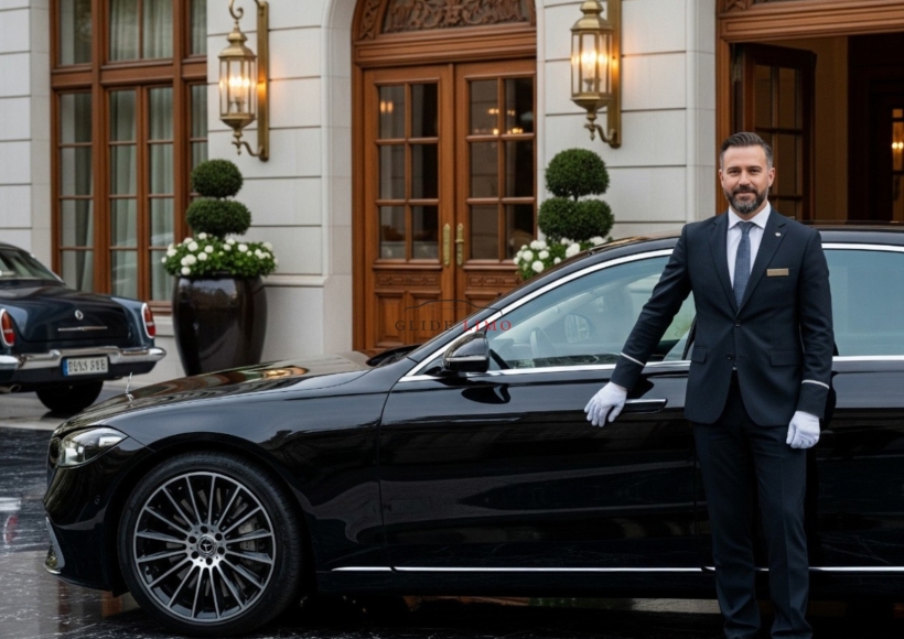 Mercedes Benz S 500 2024 by glidelimo with Chauffeur Service