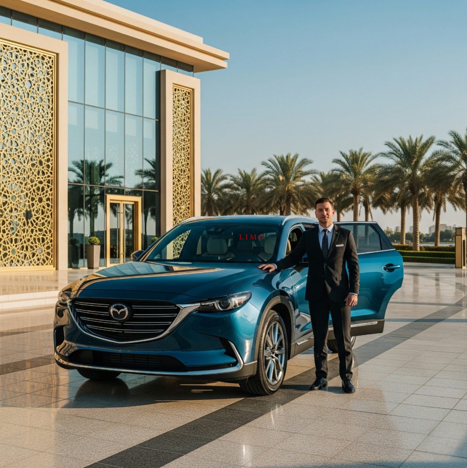 Mazda CX 9 2023 by glidelimo with Chauffeur Service