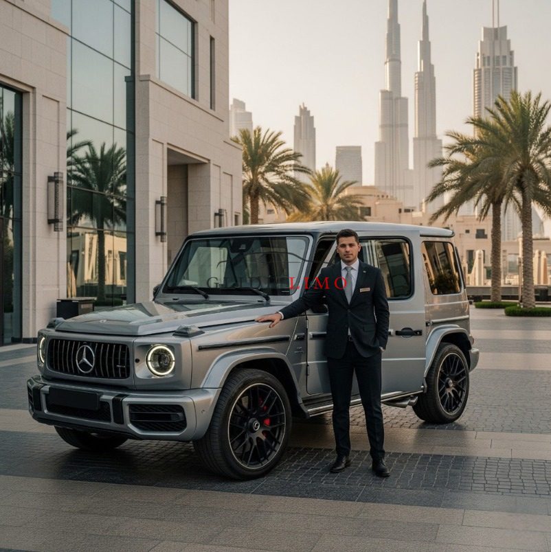 Mercedes Benz G 63 2025 with driver in dubai by glidelimo
