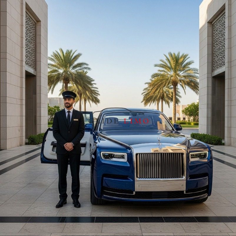 Rent Rolls Royce Phantom 2024 with driver in dubai by glidelimo