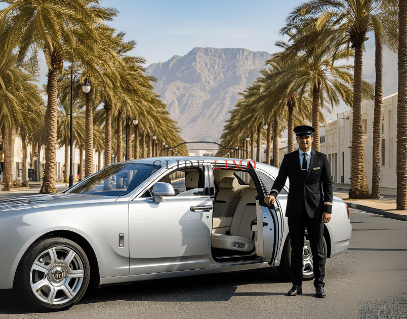 car with driver in al ain
