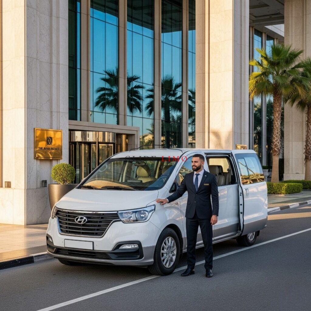 Hyundai H1 - 8 Pax 2023 by glidelimo with Chauffeur Service