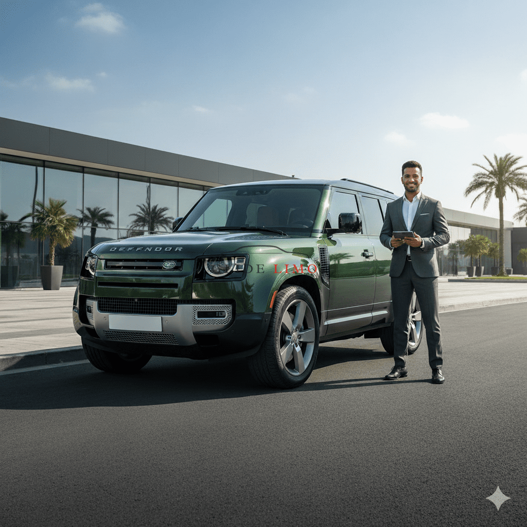 Rent Range Rover Defender X V6 2024 with driver in dubai