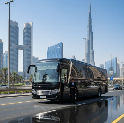 luxury bus rental dubai
