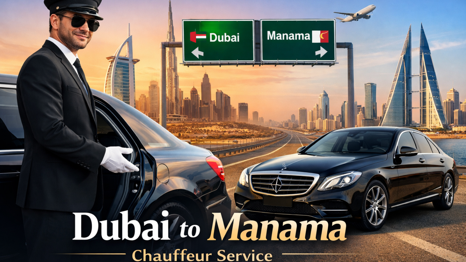 Dubai to Manama Chauffeur Service