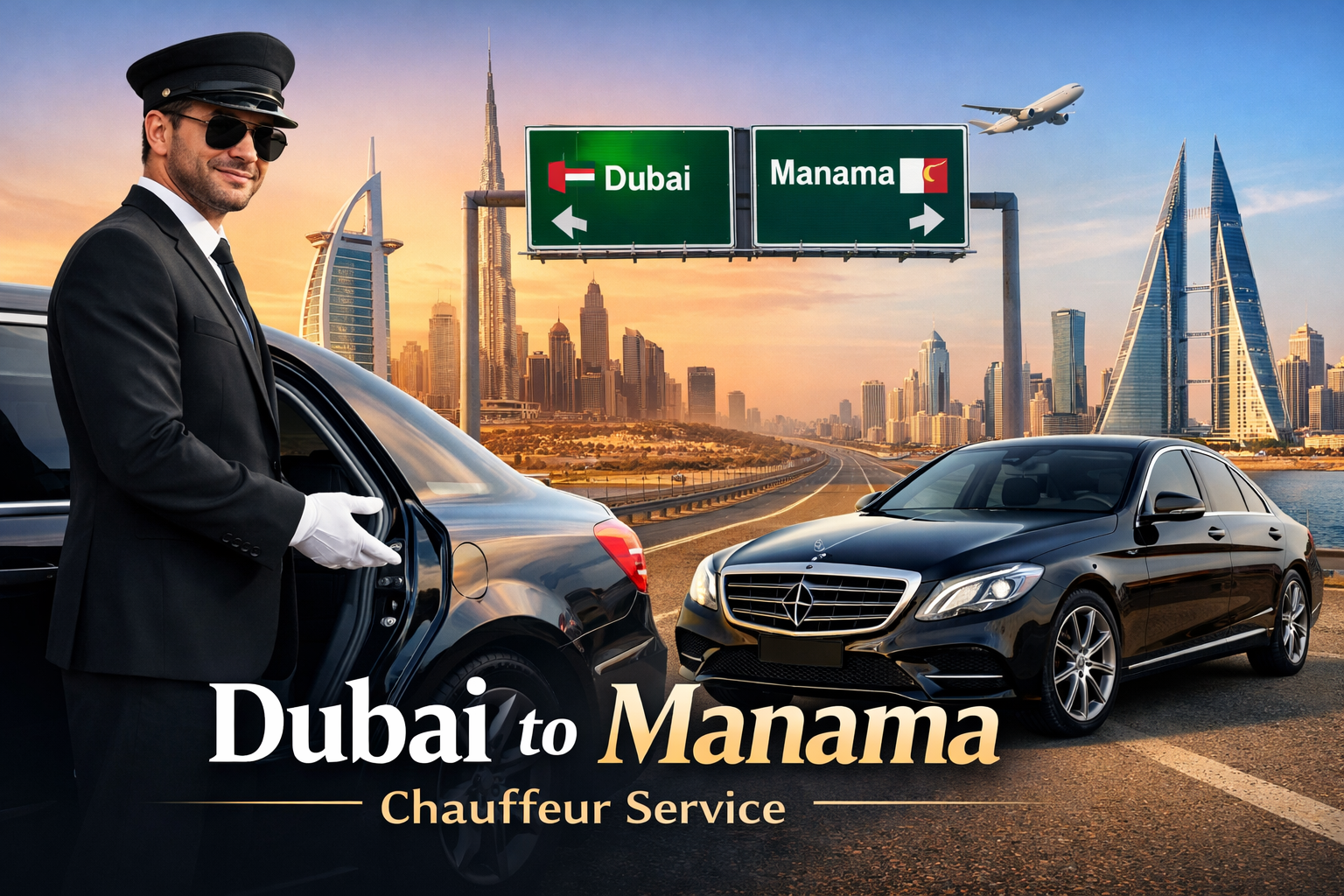 Dubai to Manama Chauffeur Service