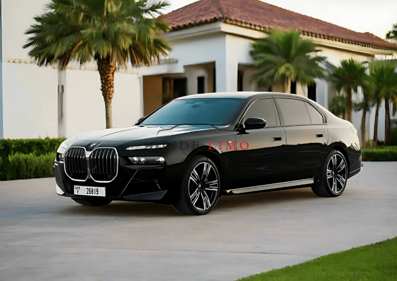 BMW 735i 2025 with chauffeur service