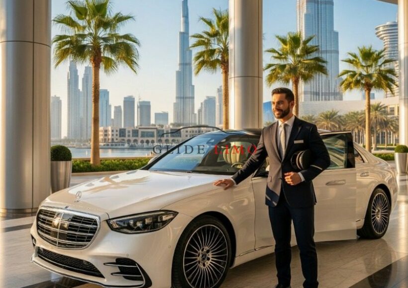Mercedes Benz S 500 White with Driver in Al Ain by glidelimo with Chauffeur Service