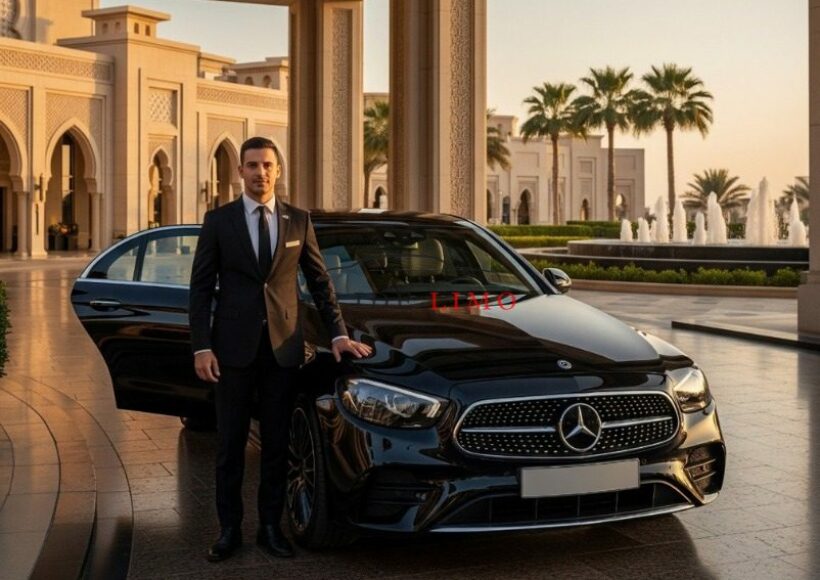 Mercedes Benz E Class 2023 in the UAE by glidelimo with Chauffeur Service