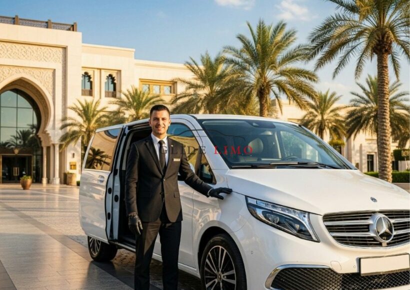 Mercedes Benz V 250 2024 with driver in dubai by glidelimo