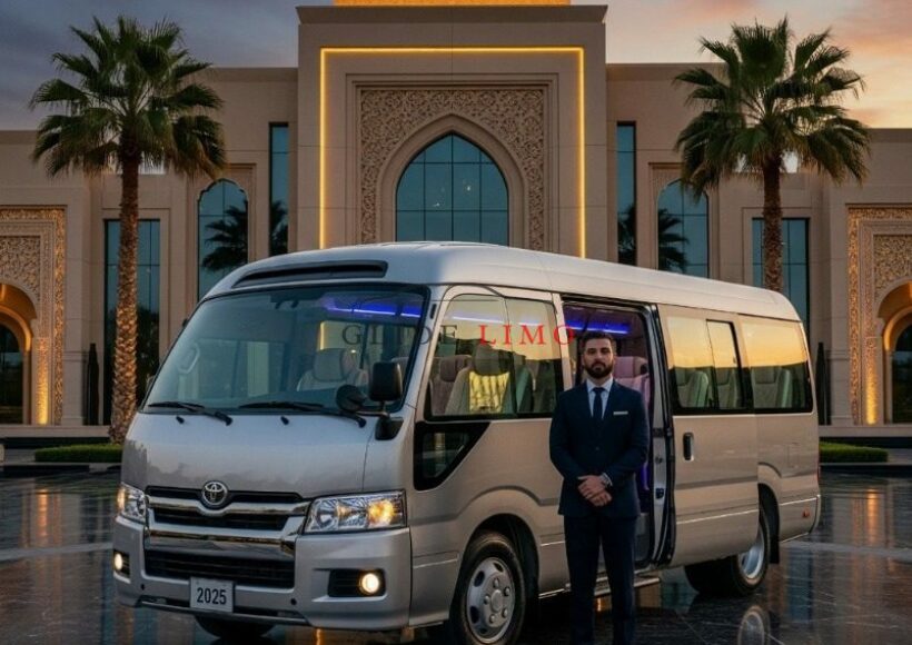 Toyota Coaster 2025 by glidelimo with Chauffeur Service
